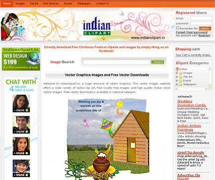 Online catalog of Indian Clipart