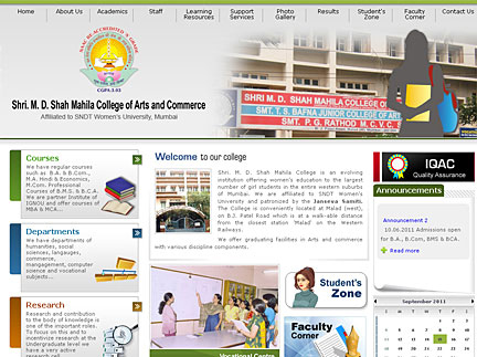 Web Design of College Website