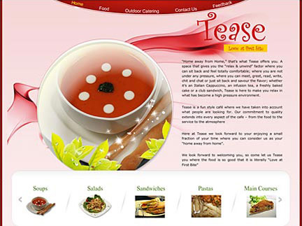 Web design of Mumbai Restaurant