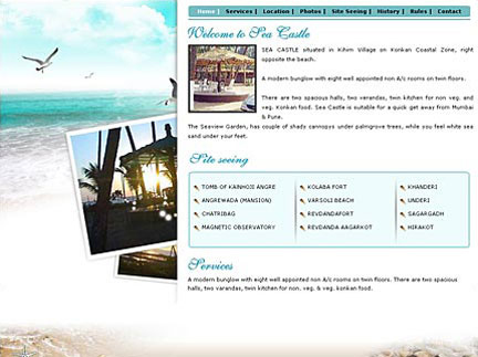 Web Designing for Alibaug Resort