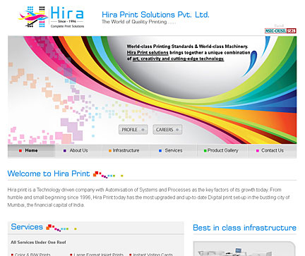 Web development of Digital Print Setup