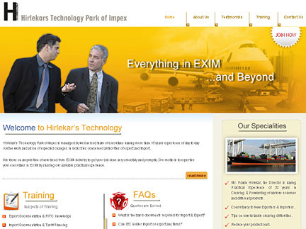 Web development for Export Consultant