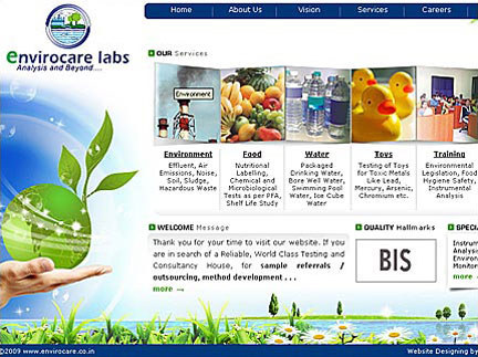 Website for Laboratory Testing Services