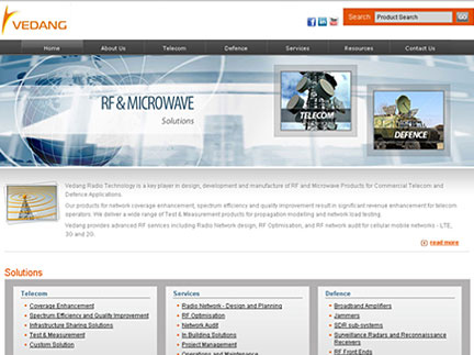 Website for Radio Frequency Products