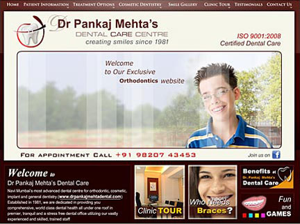 Website for Specialist in Dental Braces