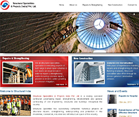 Web Design of Construction Company
