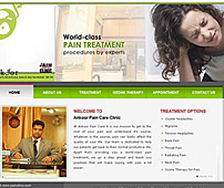 Web design of Pain Clinic