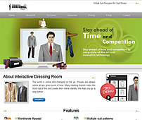 Web Design of Virtual Suit Designer